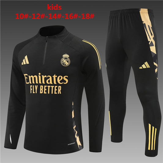 Suéter e calça infantil com zíper médio do Real Madrid 2023/24 14001