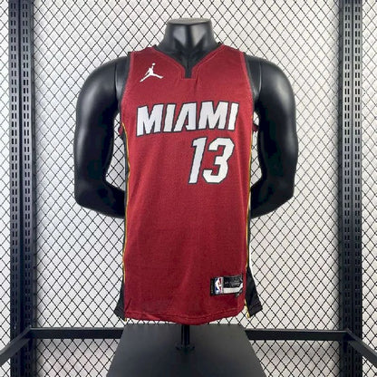 Men’s Bam Adebayo Red Team Jersey – Statement Edition