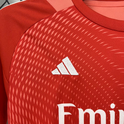 Real Madrid 2025/26 Orange Color Goalkeeper Kids Kit
