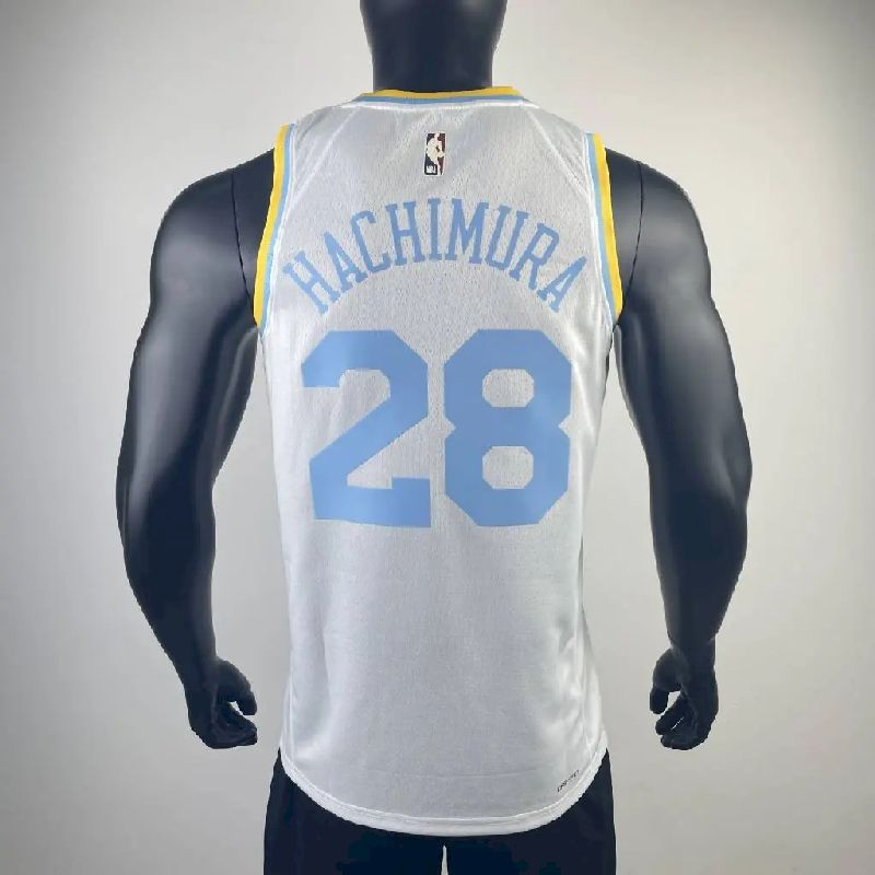 Camisa retrô branca masculina Rui Hachimura