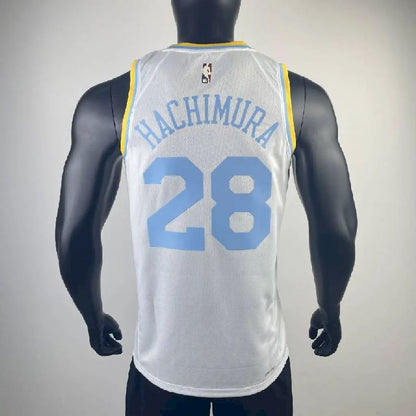 Camisa retrô branca masculina Rui Hachimura