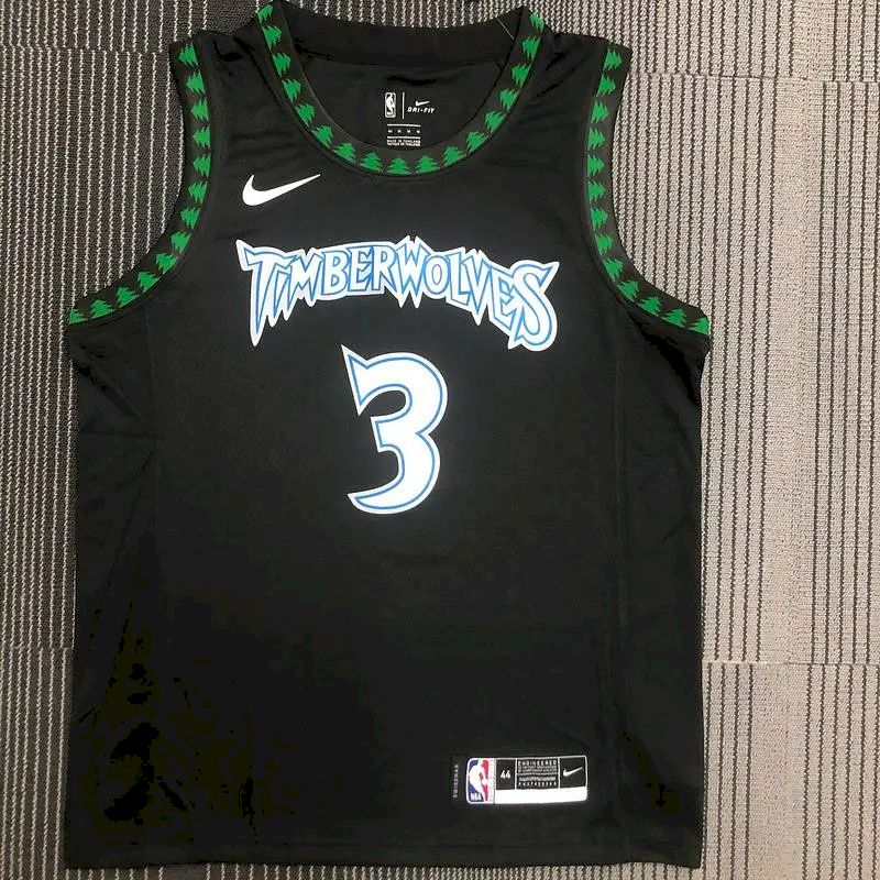 Camisa preta masculina Stephon Marbury Swingman – Edição Clássica