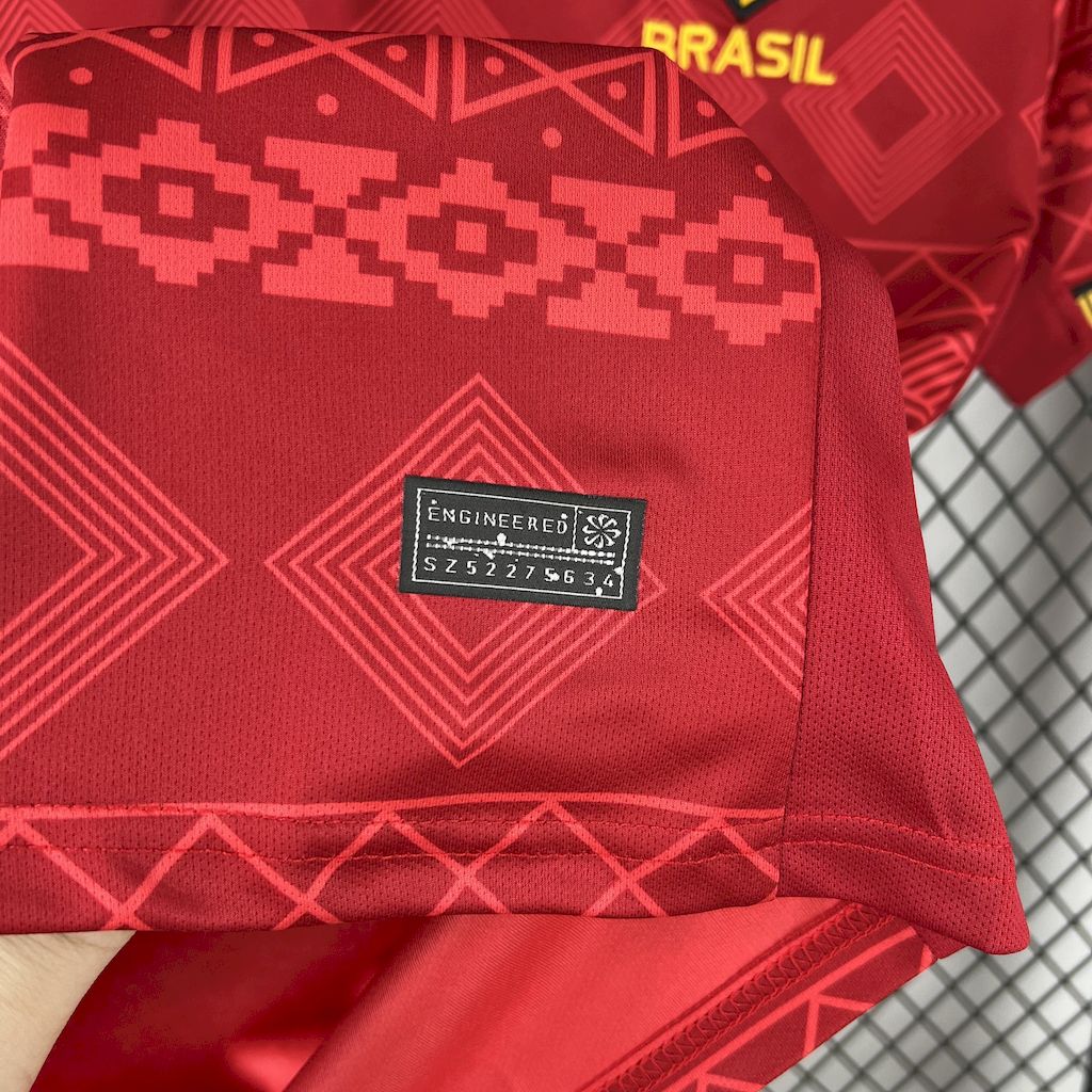 Men's Brazil 2025/26 Jordan Red Jersey
