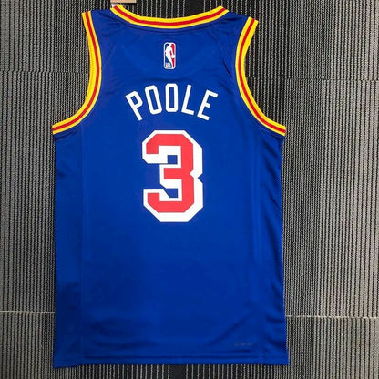 Camisa Jordan Poole Azul Masculina - Edição Clássica do 75º Aniversário