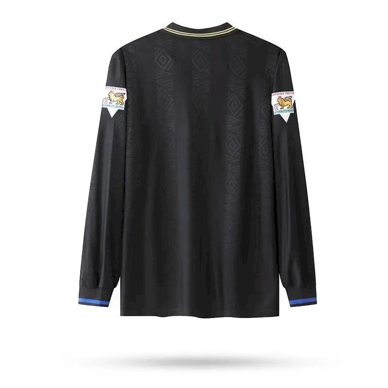 Camisa retrô de mangas compridas reserva do Manchester United 1993/95