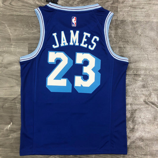 Camisa LeBron James Royal Retro Classics 2020-21 Swingman Player Version Masculina – Edição Clássica