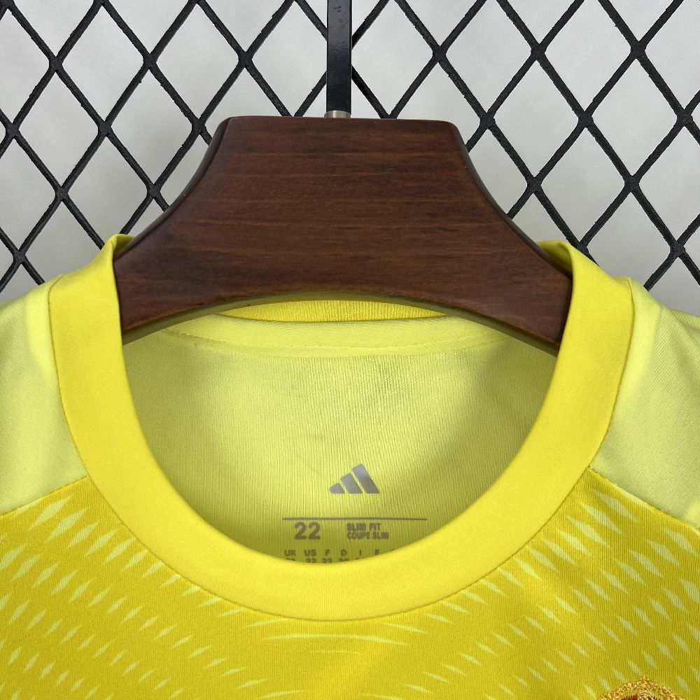 Real Madrid 2025/26 Yellow Goalkeeper Kids Kit