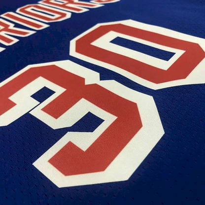 Camisa Stephen Curry Azul Masculina - Edição Clássica do 75º Aniversário
