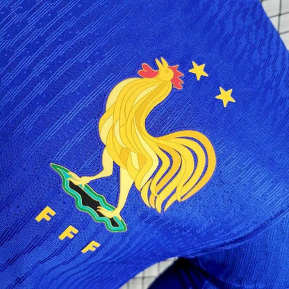 Camisa França 2024/25 Euro Home Manga Longa Versão Jogador