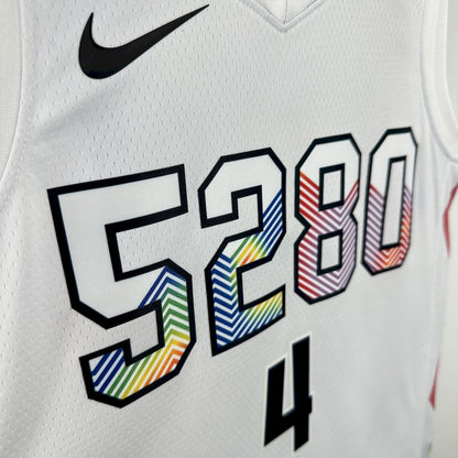 Denver Nuggets 2024/25 City Edition Cor Branca WESTBROOK#4