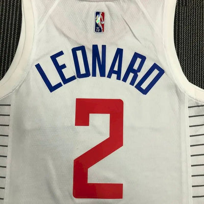 Camisa Kawhi Leonard Branca Masculina – Edição de 75º Aniversário