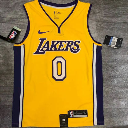 Camisa Masculina Kyle Kuzma Amarela Versão Jogador – Edição Clássica Retro