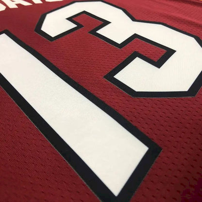 Camisa masculina Bam Adebayo vermelha 2020-21 Swingman versão jogador – Edição Statement