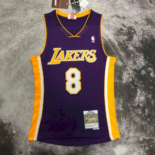 Men’s M&N 2000/2001 Kobe Bryant Purple Retro Jersey