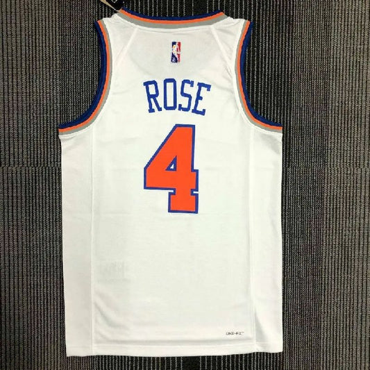 Men’s Derrick Rose White Team Jersey – 75th Anniversary Edition