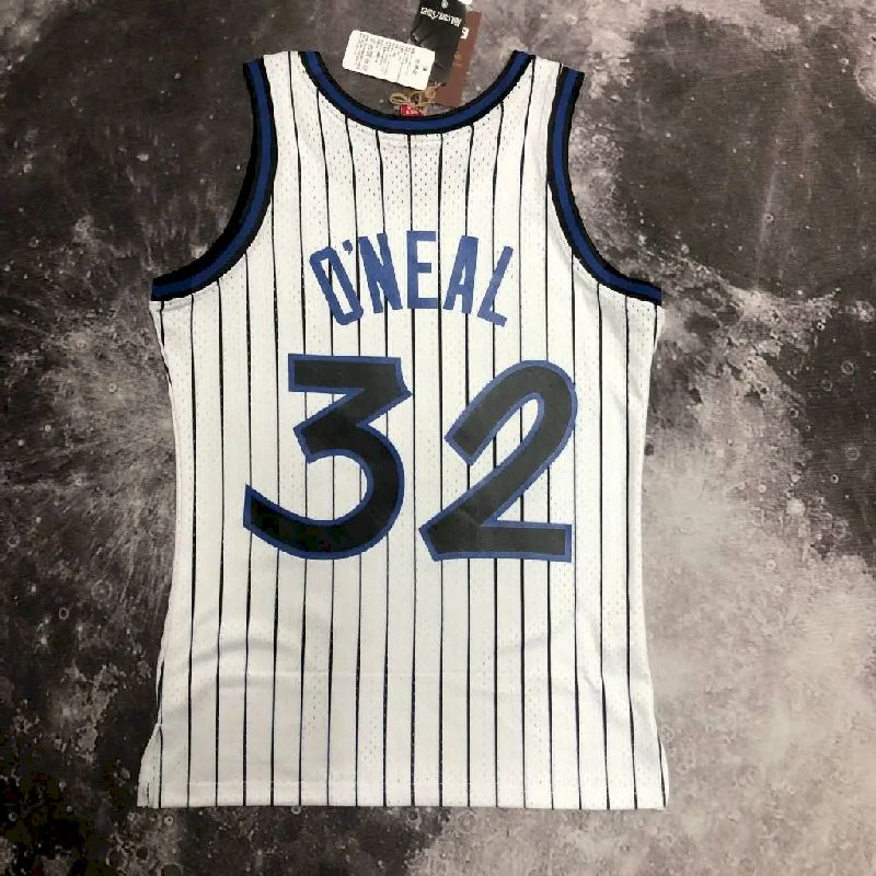 Camisa M&amp;N 1994 Shaquille O'Neal branca retrô masculina