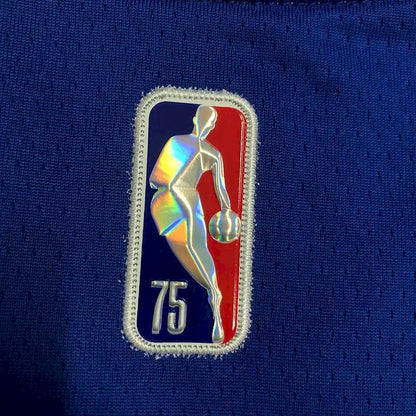 Camisa azul masculina Stephen Curry Team – Edição de 75º aniversário