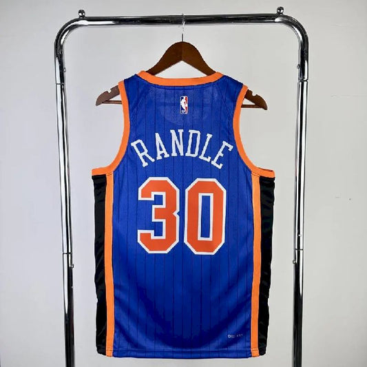 Men’s 2024 Julius Randle Blue Team Jersey – City Edition