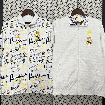 Corta-vento dupla face Real Madrid 2024-25