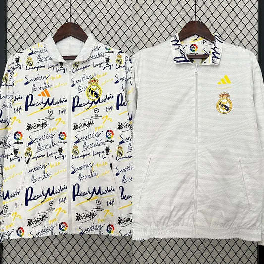 Corta-vento dupla face Real Madrid 2024-25