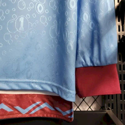 Camisa retrô de mangas compridas reserva do West Ham United 1995/97