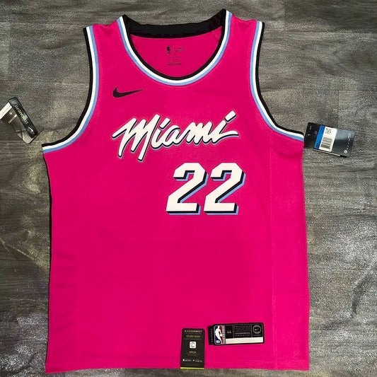 Camisa Jimmy Butler Masculina Rosa Versão Jogador – Edição Clássica Retro