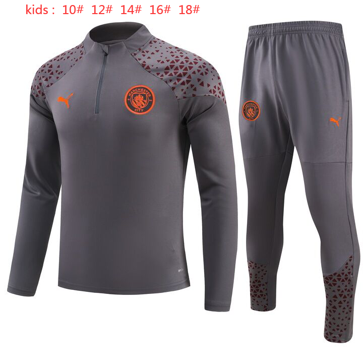 Suéter e calça infantil Manchester City 2023/24 com zíper 902