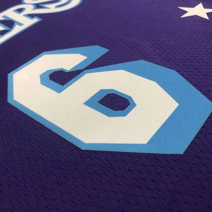 Men’s LeBron James Purple Team Jersey – 75th Anniversary City Edition