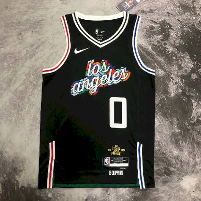Camisa preta masculina Russell Westbrook Team – Edição City