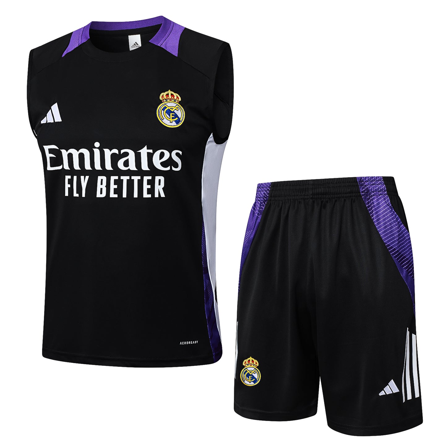 Camiseta regata e short adulto Real Madrid 2024/25 815