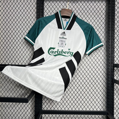 Camisa retrô reserva do Liverpool 1993/95