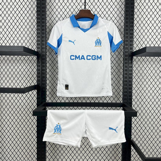Olympique de Marseille 2025/26 Home Kids Kit