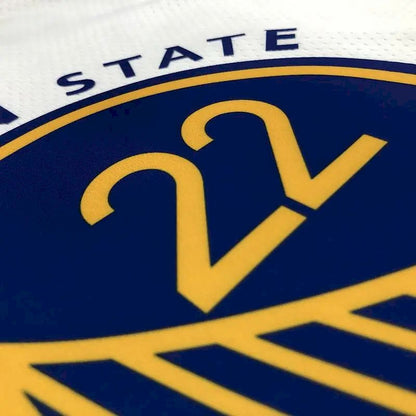 Camisa branca masculina Andrew Wiggins Team – Edição de 75º aniversário