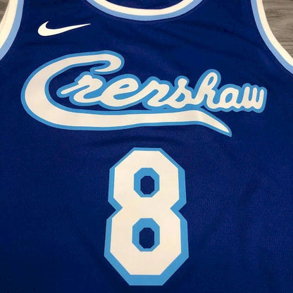 Camisa masculina Kobe Bryant azul versão jogador – Retro Classic Joint Edition