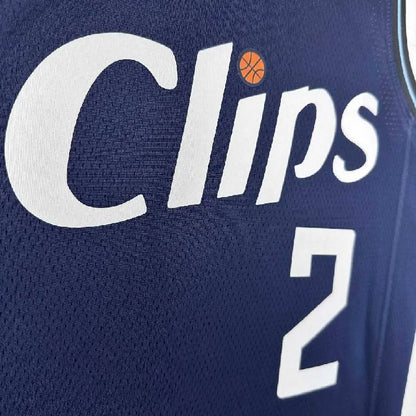 Camisa azul masculina Kawhi Leonard 2024 – Edição City