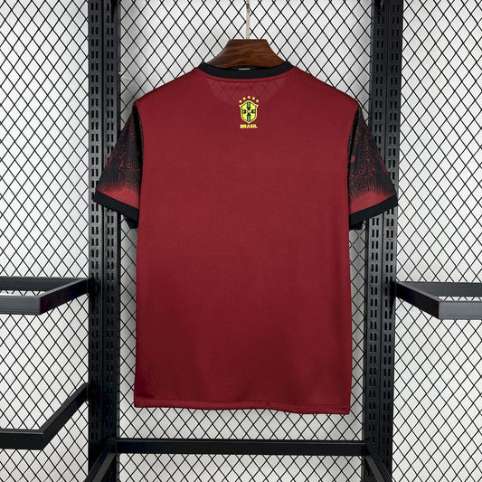 Brazil 2025/26 Jordan Black And Red Special Edition Jersey