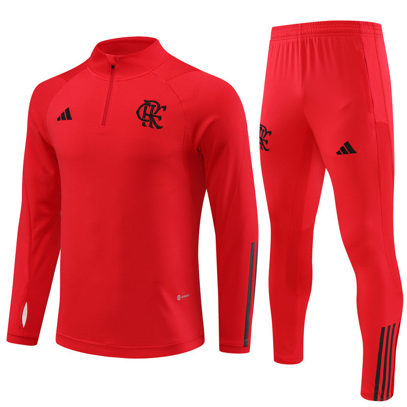 Blusa + Calça Flamengo 2023/24 Meio Zíper Adulto 14001