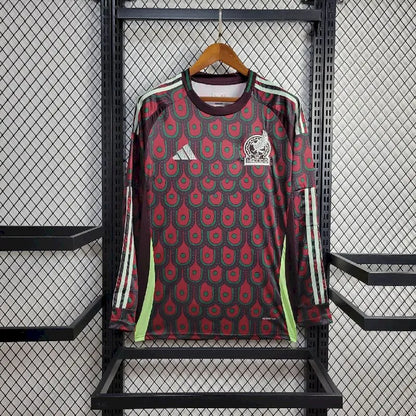 Men's Mexico 2024/25 Home Long Sleeve Jersey