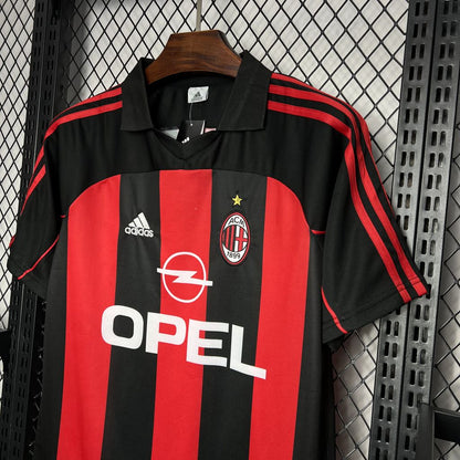 Camisa retrô do AC Milan 2000/02