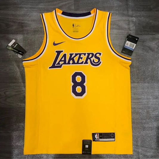 Camisa amarela masculina Kobe Bryant versão jogador – Edição clássica retrô