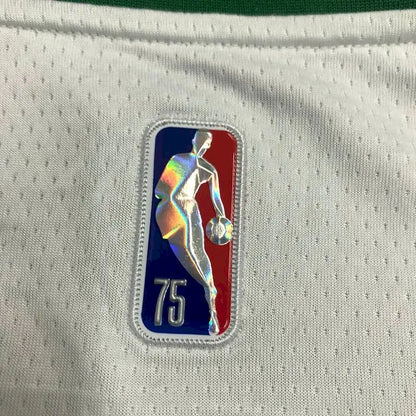 Men’s Jaylen Brown White Team Jersey – 75th Anniversary Edition