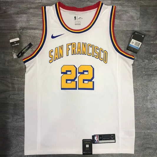 Camisa Andrew Wiggins Masculina Branca Versão Jogador – Edição Clássica de São Francisco