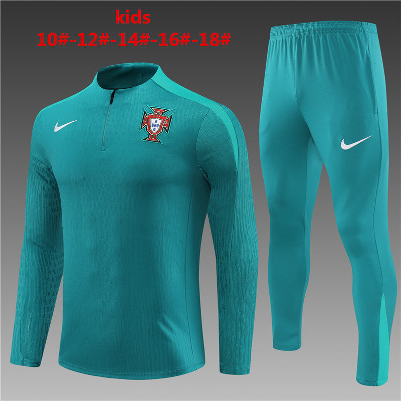 Camisola e Calça Portugal 2023/24 Meio Fecho Criança 14001
