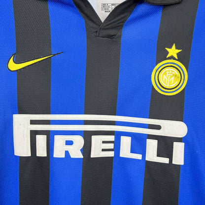 Camisa retrô de mangas compridas Inter de Milão 1998/99