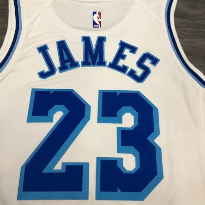 Camisa LeBron James Masculina Branca Versão Jogador – Edição Clássica Retrô