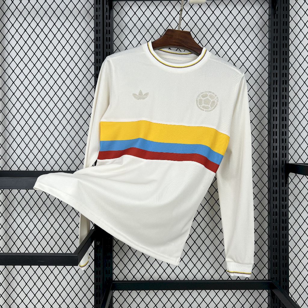 Men's Colombia 2024/25 100th Anniversary Long Sleeve Jersey
