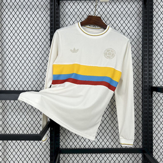 Men's Colombia 2024/25 100th Anniversary Long Sleeve Jersey