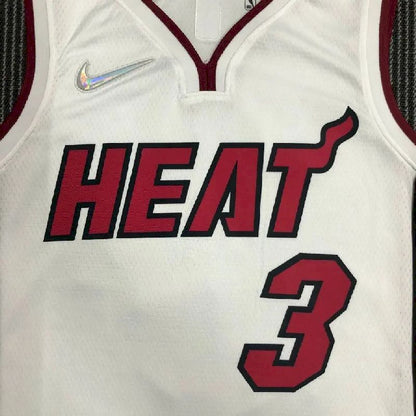 Camisa masculina Dwyane Wade branca da equipe – Edição de 75º aniversário