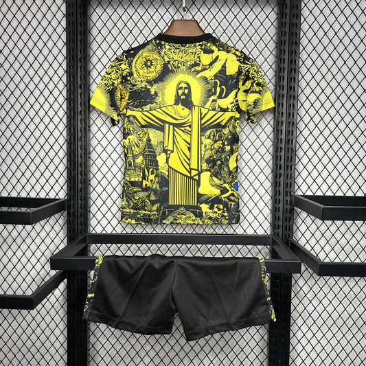 Brazil 2024/25 Special Edition Yellow Kids Kit