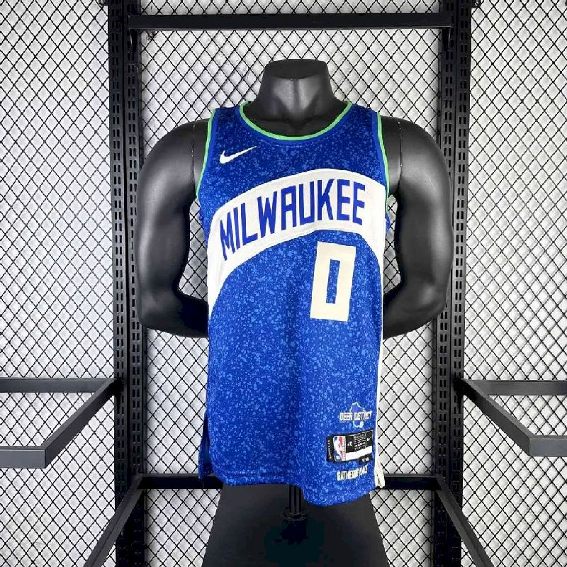 Camisa Damian Lillard Azul Masculina 2024 – Edição City